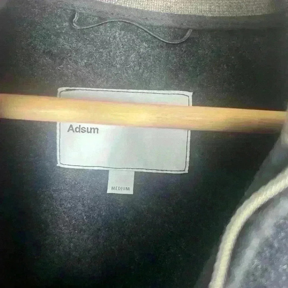 Adsum Grey Half-Zip Wool-Cashmere Pullover Touring Sweater Size Medium - Picture 6 of 7